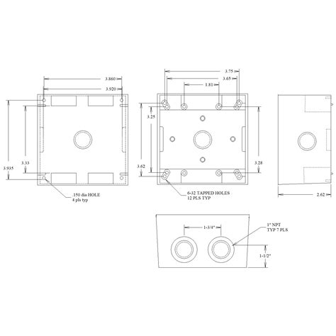 depth of an electrical outlet box|1 gang outlet box dimensions.